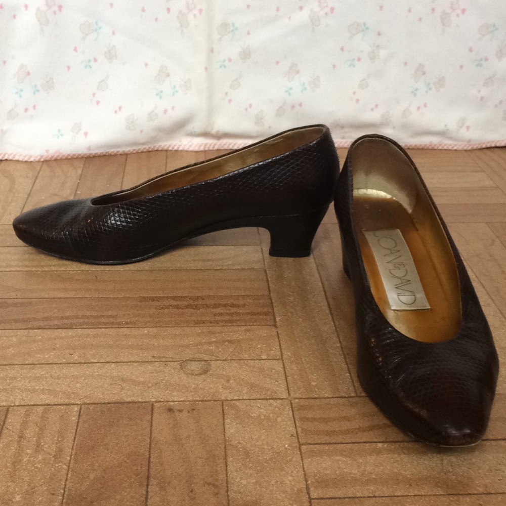 Snakeskin Joan and David Heels